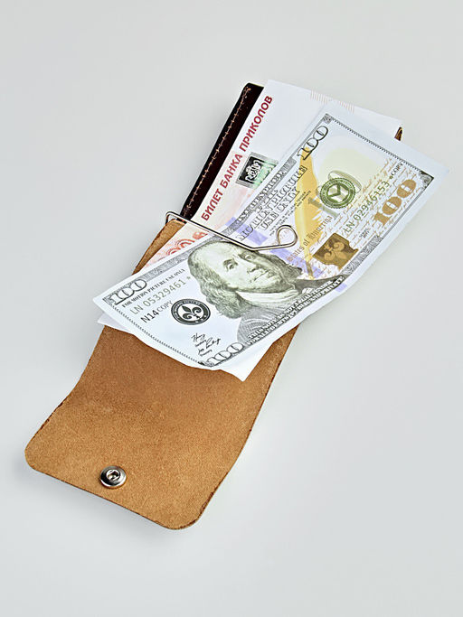 YK Зажим для денег с 2 кнопками 627 - Barez фото 8