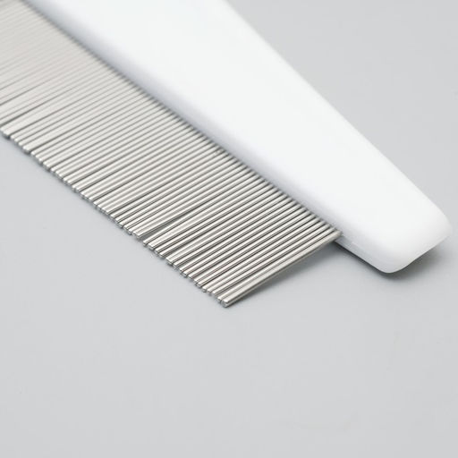 Расчёска с частыми зубьями, 18 см, пластиковая ручка, белая - Пижон фото 3