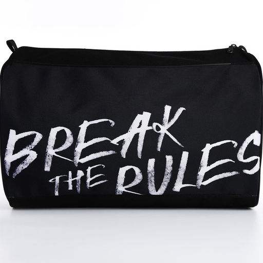 Сумка спорт Break the rules, 40*24*21, отд на молнии, черный - Nazamok фото 8