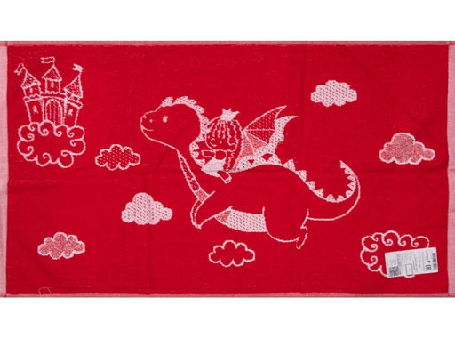 6с103.412ж1 Сказочный полет (красный6) Полотенце махровое 50х90см