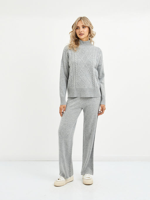 водолазка женская из шерсти с ромбами - Glenfield фото 2