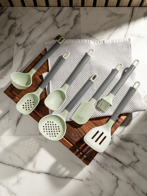 Ложка сервирочная 32,5x6,7x4,2 зеленый силикон, нейлон, ПП - Denastia фото 2