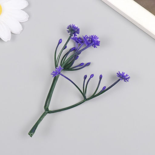 Искусственное растение для творчества «Цикорий», набор 8 шт., фиолетовый, 10 см