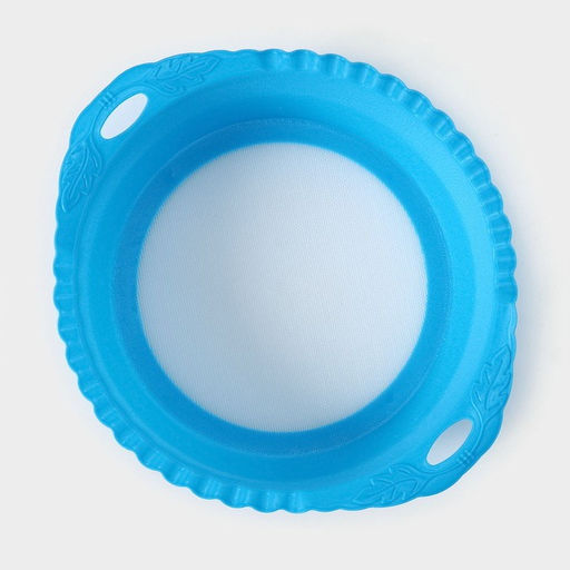 Цена за 2 шт. Сито для просеивания, пластик, 25×22×7 см, оранжевое