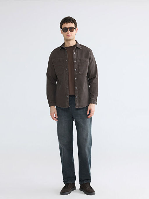 Regular Fit Erkek Jean G?mlek