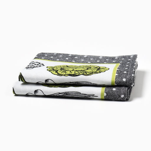 Набор полотенец Доляна Овощи 35х602 см-2шт.,100% хл, рогожка,162г/м2 фото 5