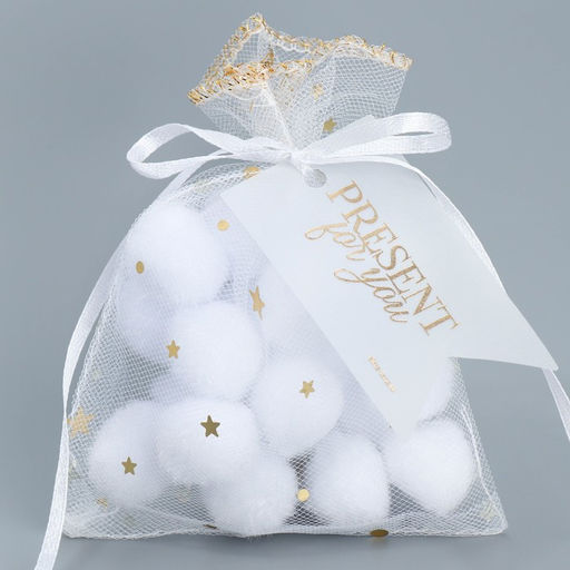 Цена за 5 шт. Мешок из фатина Небо, 10 12 см +/- 1.5 см - Дарите счастье фото 2