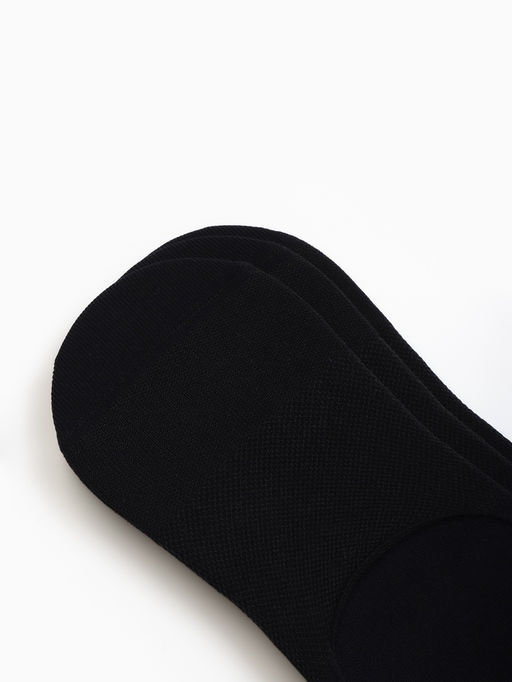 Следки спортивные с компрессией Resport, 3 пары, размер 35-38, чёрные