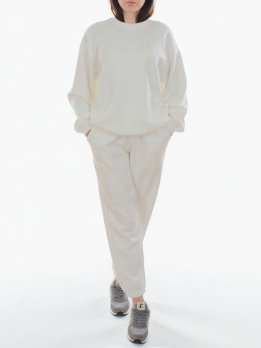 3410/3411 WHITE Костюм спортивный женский (95% хлопок, 5% эластан)
