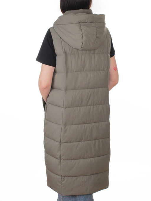 817 KHAKI Жилет утепленный зимний женский (150 гр. холлофайбер)