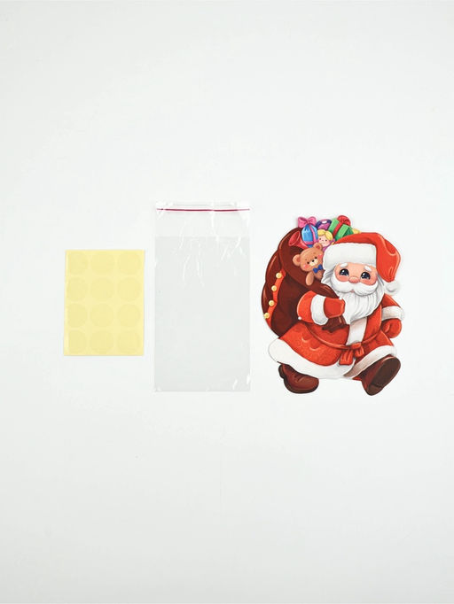 Цена за 10 шт. Пакет под сладости новогодний «Дедушка Мороз»