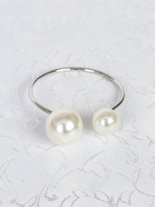 Кольца для салфеток 6 штук Бусины Серебро / JG03-3 /уп 200/ - Галеонтрейд фото 4