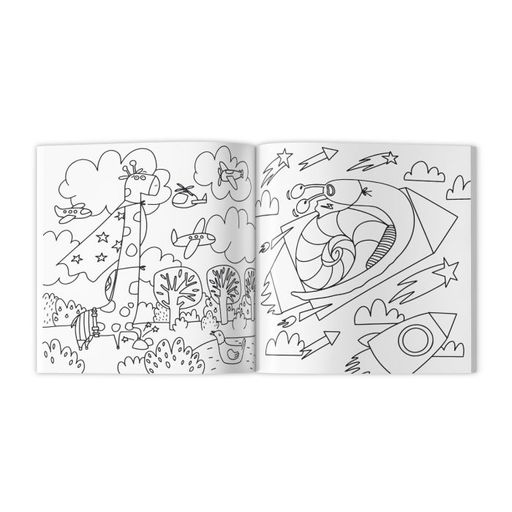 Цена за 2 шт. Раскраска для детей арт. 51276/ 10 ЖИВОТНЫЕ СУПЕРГЕРОИ - Феникс+ фото 2