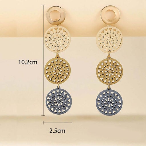 Серьги длинные на гвоздиках арт. 13 3297 (id 271259) - Rada фото 3