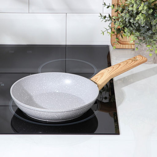 Сковорода Magistro Natural, d=20 см, кованый алюминий, ручка soft-touch, антипригарное покрытие, индукция, серая фото 6