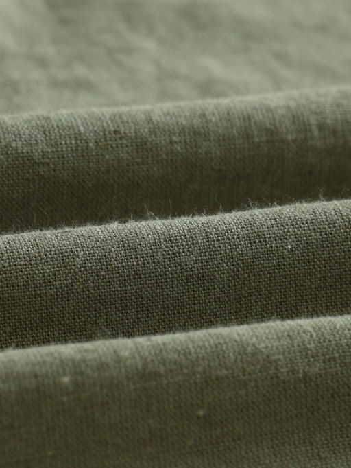 Простыня на резинке SL Home Linen collection 200*200+30 см , цв.зелёный, лён30%/хлопок70%