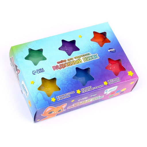 Набор Радужный песок, 6 цв по 140 г - Школа талантов фото 2