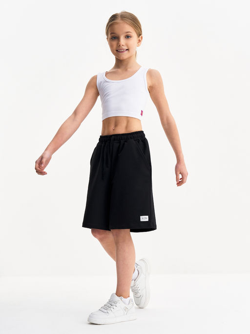 Черные шорты для девочки - Kogankids фото 16
