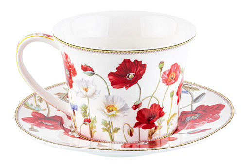 Чайн. пара 2 пр. 270 мл 12,5*9,5*7 см Маки NEW BONE CHINA - Elan gallery фото 13