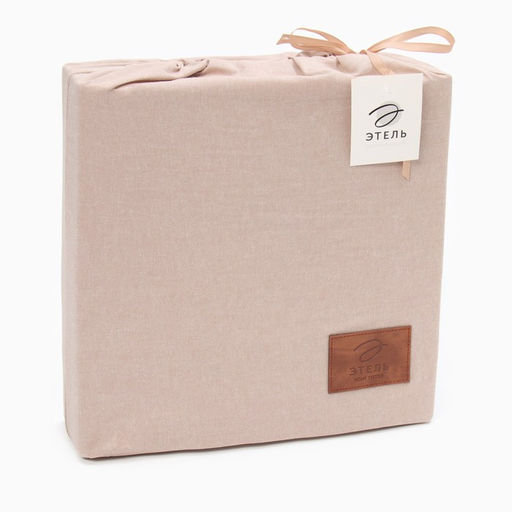 Постельное бельё Этель Denim евро, 200х220см, 220х240см, 50х70-2шт, цвет бежевый, жатый хлопок, 140 г/м2  фото 6