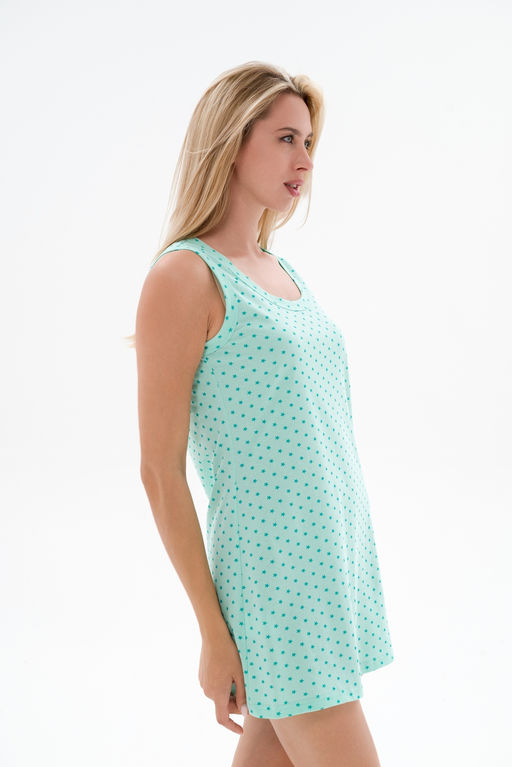 Ночная сорочка женская из кулирки Машенька ментол - Амадэль фото 5