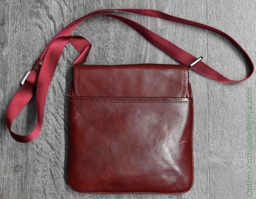 Мужская кожаная сумка Dierhoff ДМ 1551/Росе - Sergio valentini фото 3