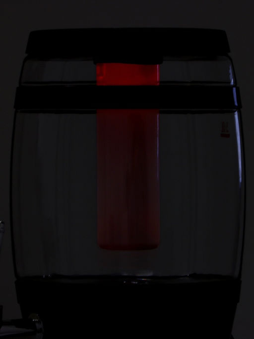 Пивной бочонок «Банный», колба 3 л, ёмкость для льда, подсветка, пластик, чёрный