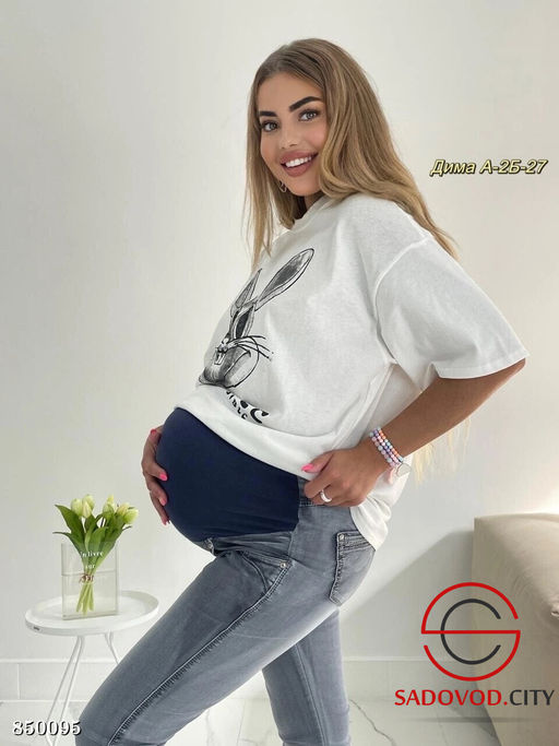 Джинсы для беременных на резинке - Bruno фото 3