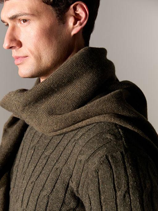 Sa? ?rg?s? Desenli Erkek Triko Kazak