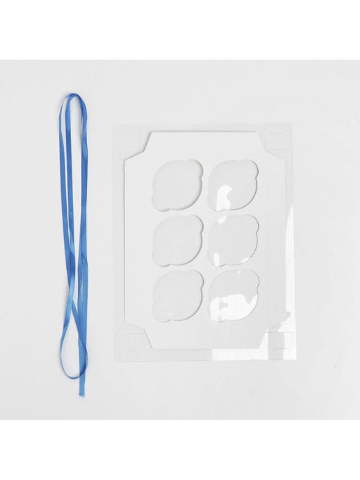 Цена за 5 шт. Коробка для капкейков, кондитерская упаковка с пластиковой крышкой, 6 ячеек 23 февраля, 23?16?10 см