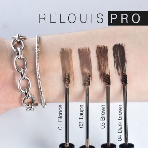 RELOUIS Гель оттеночный для бровей водостойкий "Waterproof" №04 Dark brown