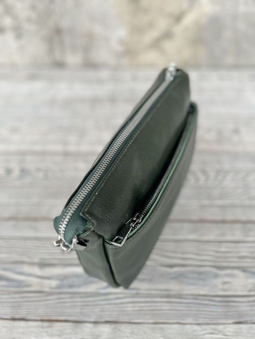 Женская кожаная сумка через плечо 3011 Грин - Sergio valentini фото 3