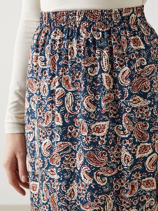 Beli Lastikli Desenli Kad?n Etek