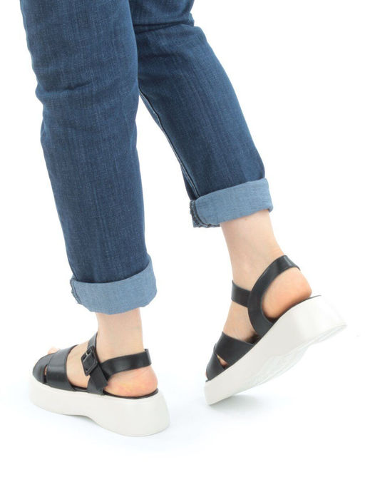 08-PEY256-2 BLACK Босоножки женские (натуральная кожа) - Фабричный китай фото 3