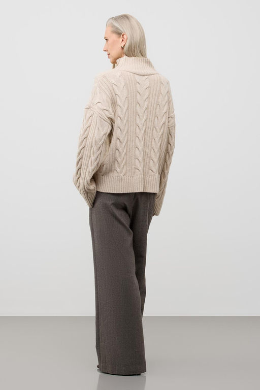 ЕВ 30262/ш/св.бежевый меланж джемпер жен