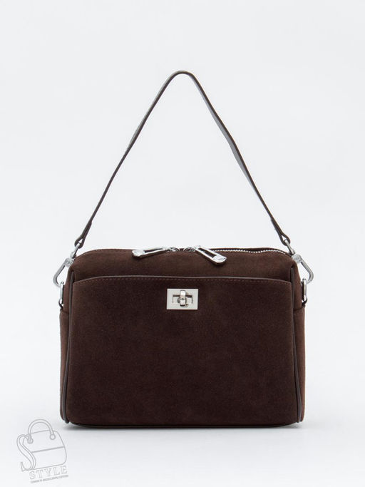 Сумка женская кожаная 6169Q coffee Polina&Eiterou