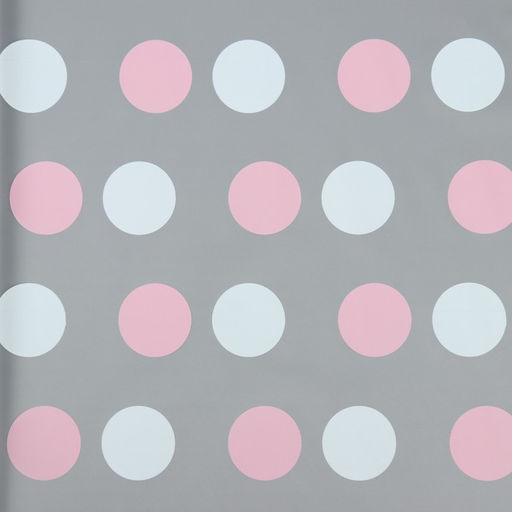 Цена за 20 шт. Пленка для цветов, Горохи, белый- розовый, 56 х 56 см - UPAK LAND фото 3