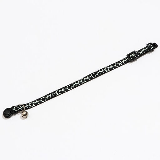 Ошейник кошачий Жираф, 30 х 1 см, чёрный - Пижон фото 4