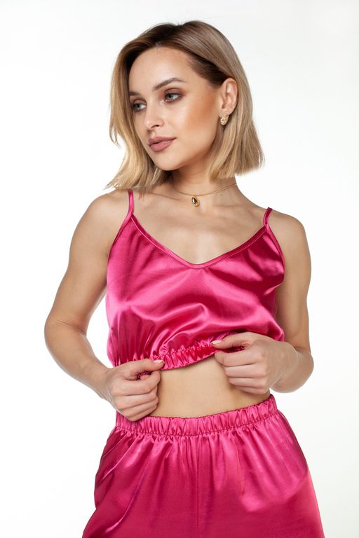 Топ женский атлас 800/05/Баклажановый - Rise фото 13