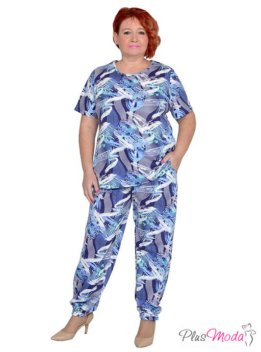 Футболка Модель №1875 размеры 44-84 - Plusmoda фото 3