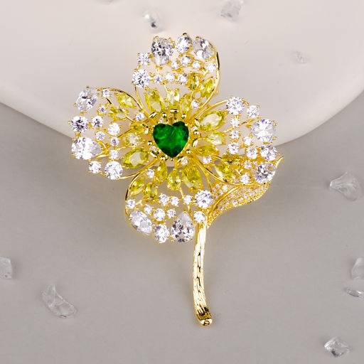 Брошь-подвеска Арт. 3V-2460-Y - MyGemma фото 3