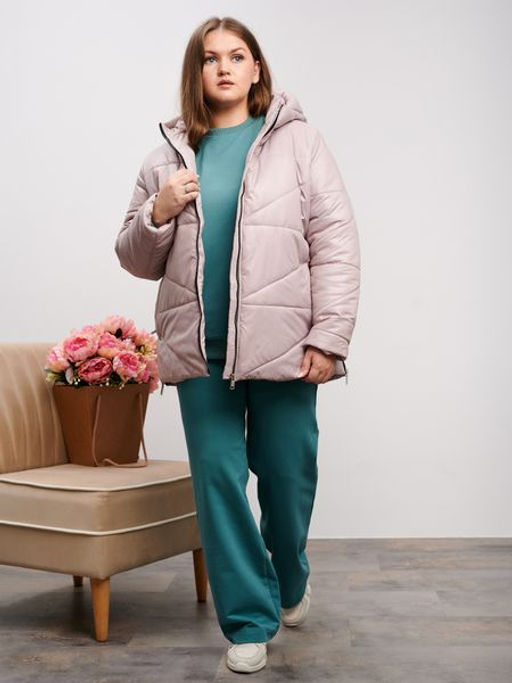 Куртка демисезонная Амелия пудра - Yollochka фото 7