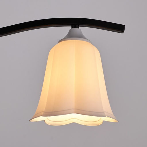 Цена за 2 шт. Плафон универсальный "Цветок"  Е14/Е27 снежно-белый 14х14х13см