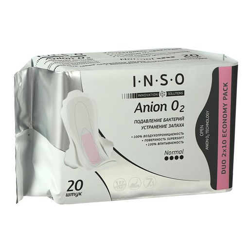 Прокладки INSO Anion O2, normal, 20 шт.