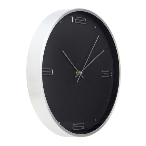 Часы настенные классические «Марша», d=30 см, 30×30×4 см, чёрные