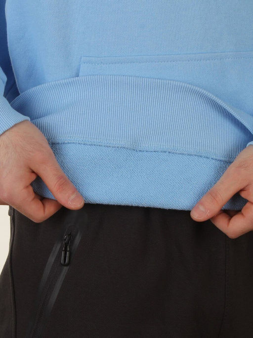 TLK-807 LT. BLUE Толстовка мужская (85% хлопок, 15% полиэстер)