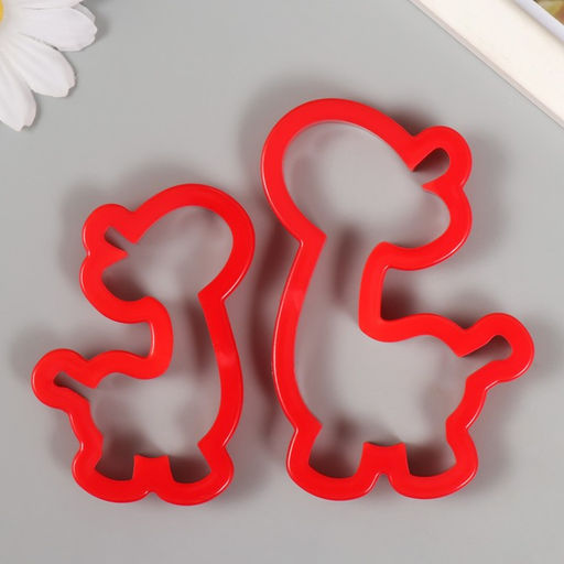 Каттеры для полимерной глины Жирафики набор 2 шт 7,5х4,9 см 9,5х6,3 см - Simaland фото 2