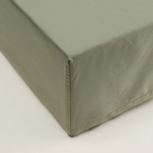 Простыня на резинке 1.5-спальная SL Home Олива, 140200+30 см, оливковая, сатин - Sima-land home фото 9