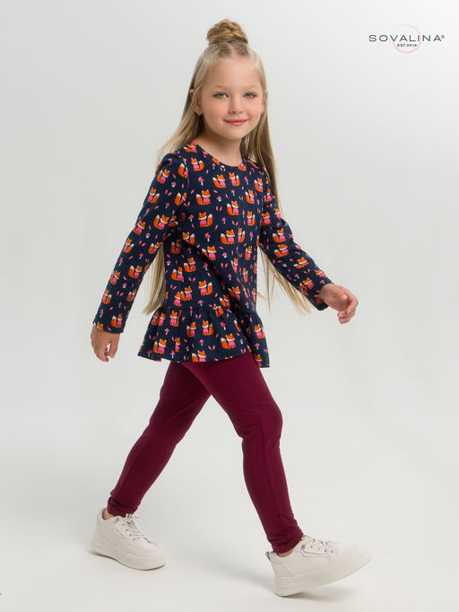 Костюм Алиса лисята на синем-марсала - Sovalina фото 18