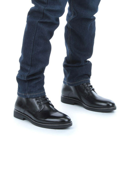 01-H9029-B45-SW3 BLACK Ботинки демисезонные мужские (натуральная кожа) - Фабричный китай фото 14